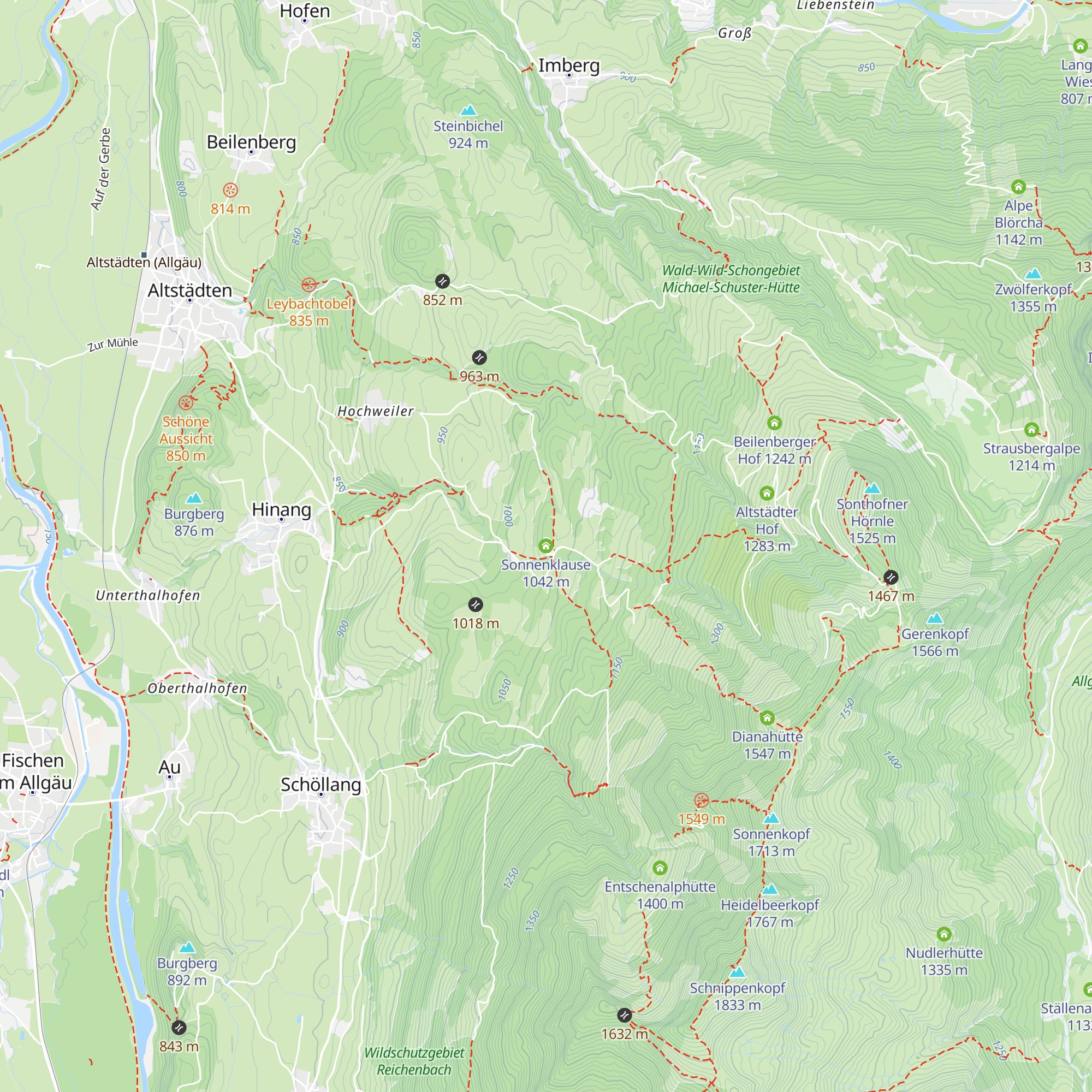 Sonnenklause map