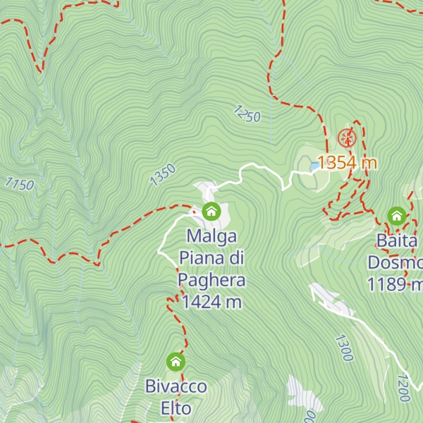 Map of Malga Piana di Paghera