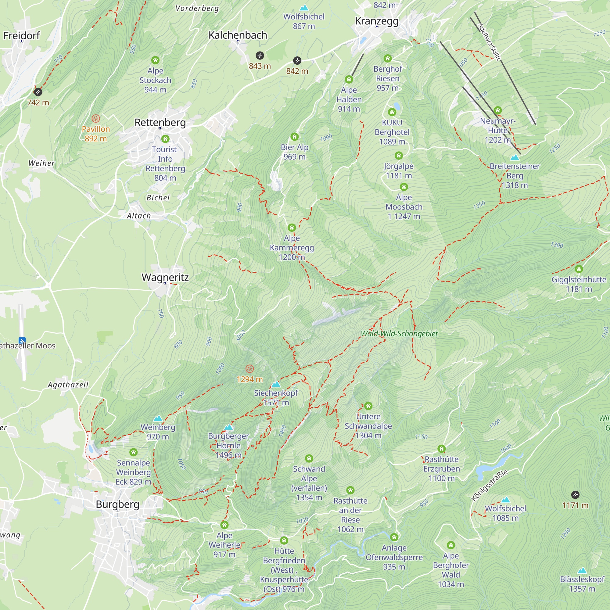 Alpe Kalkhöf map
