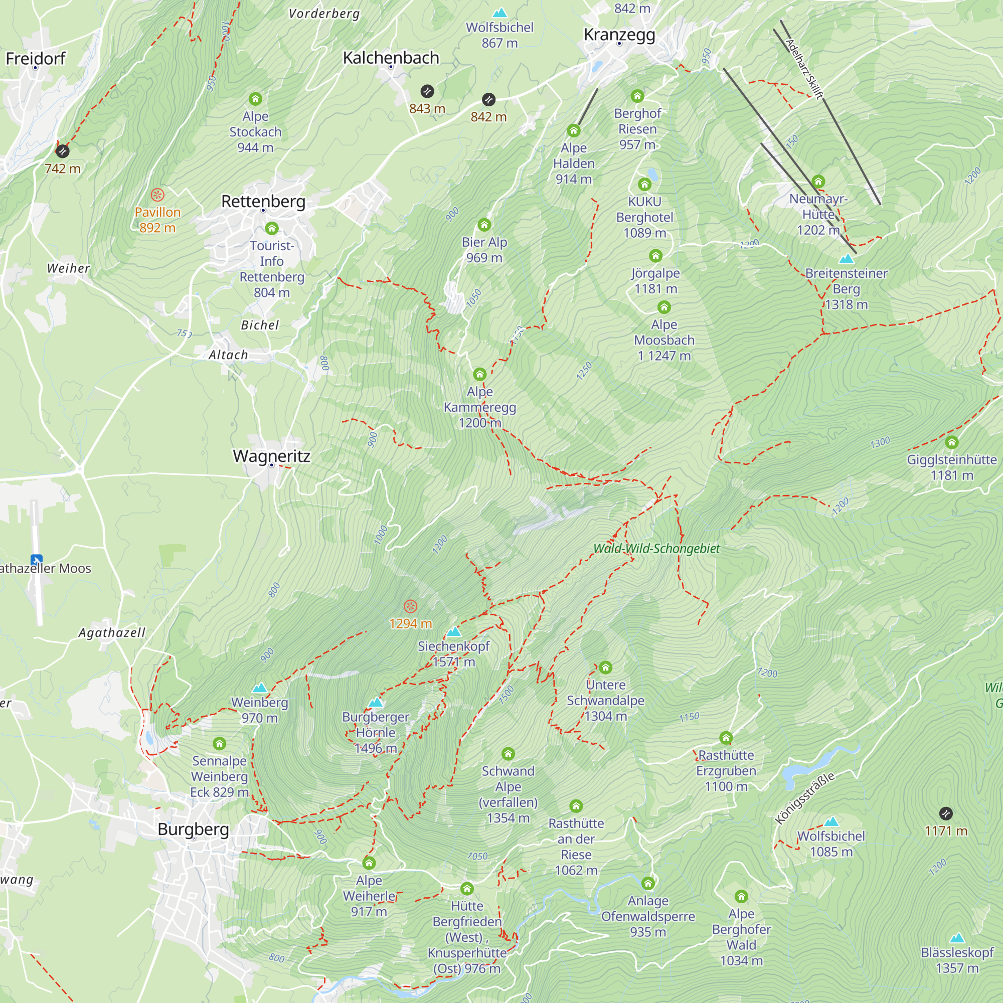 Alpe Kalkhöf map