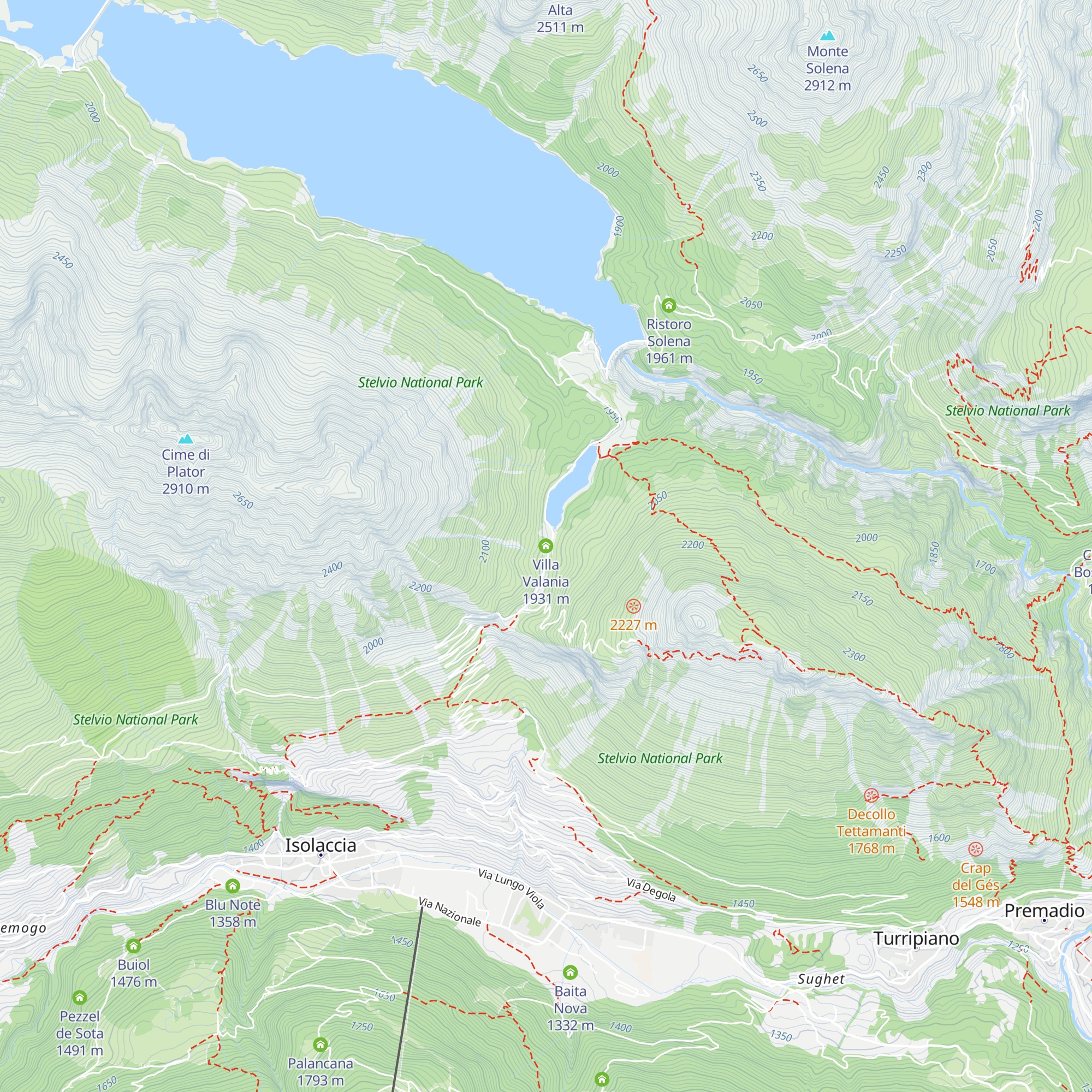 Villa Valania map