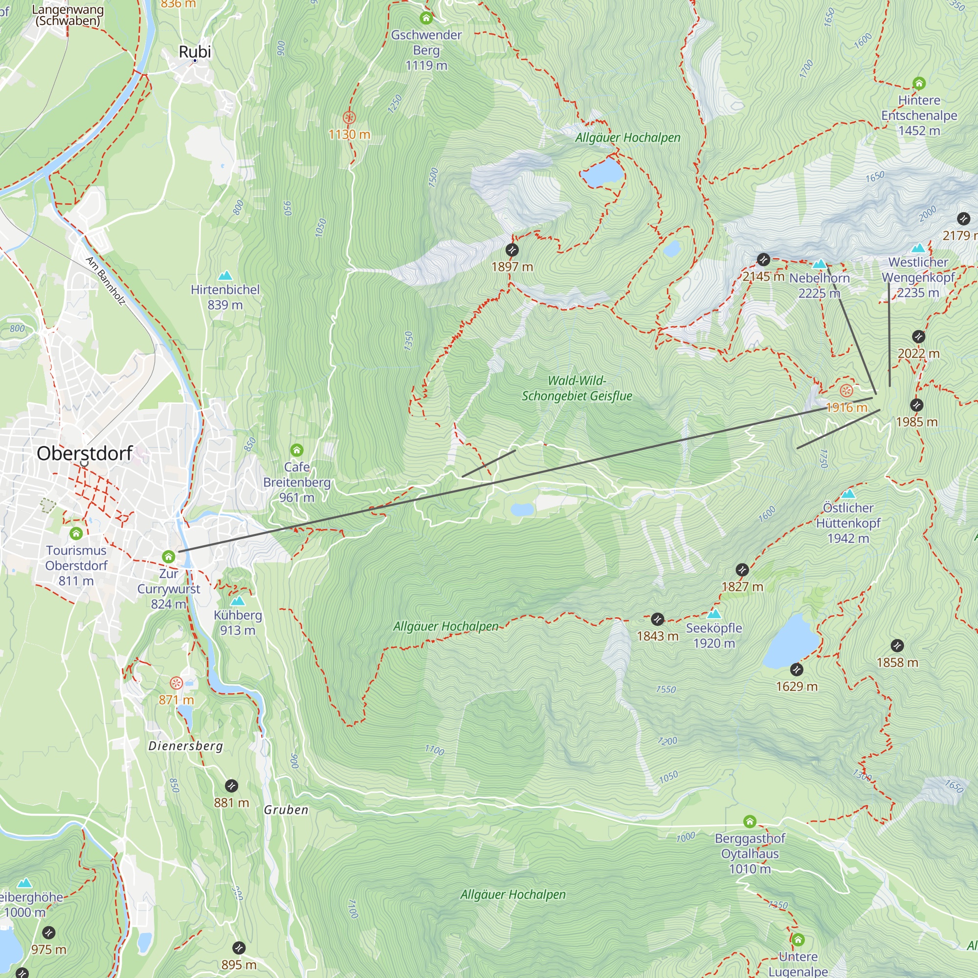 Berggasthof Seealpe map