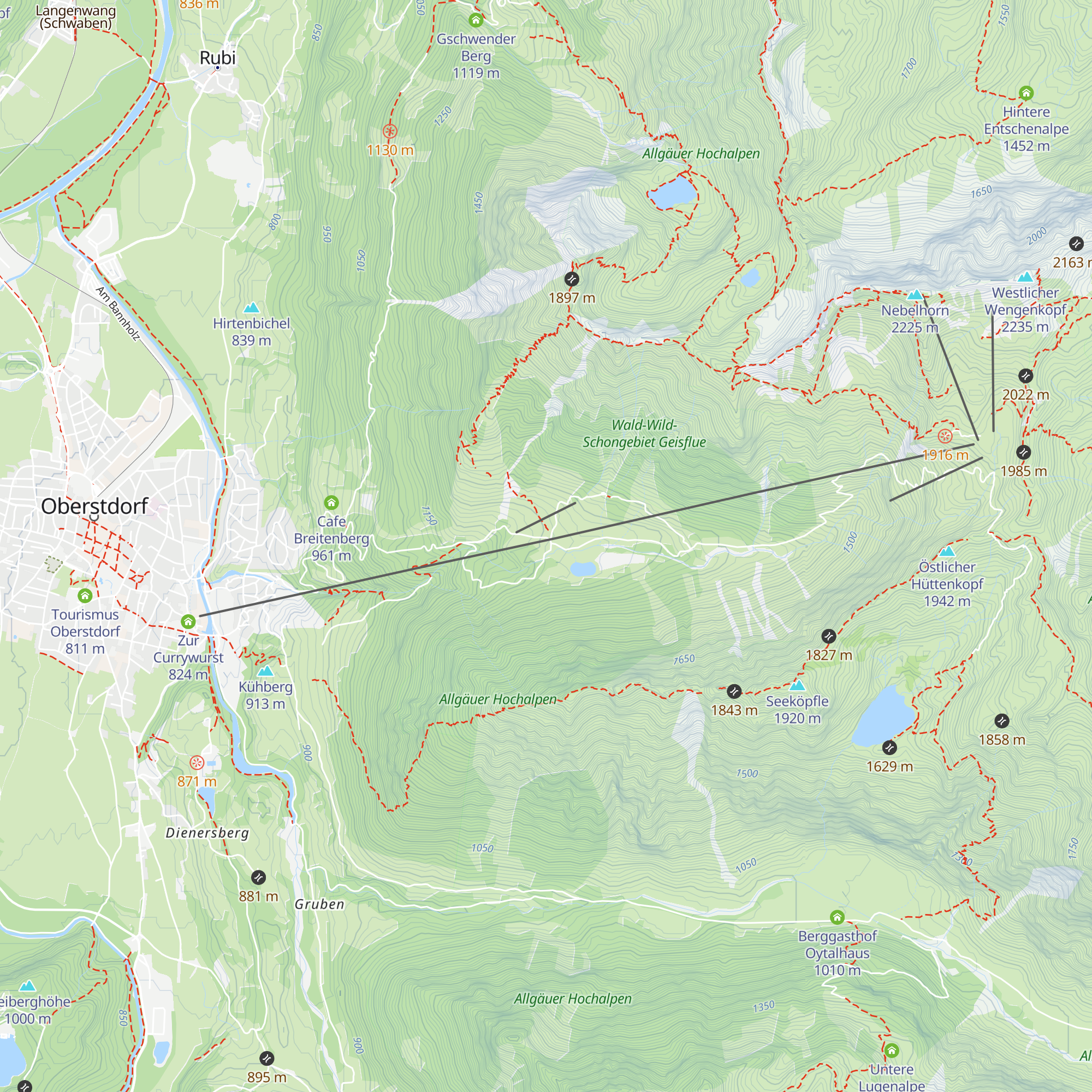 Berggasthof Seealpe map