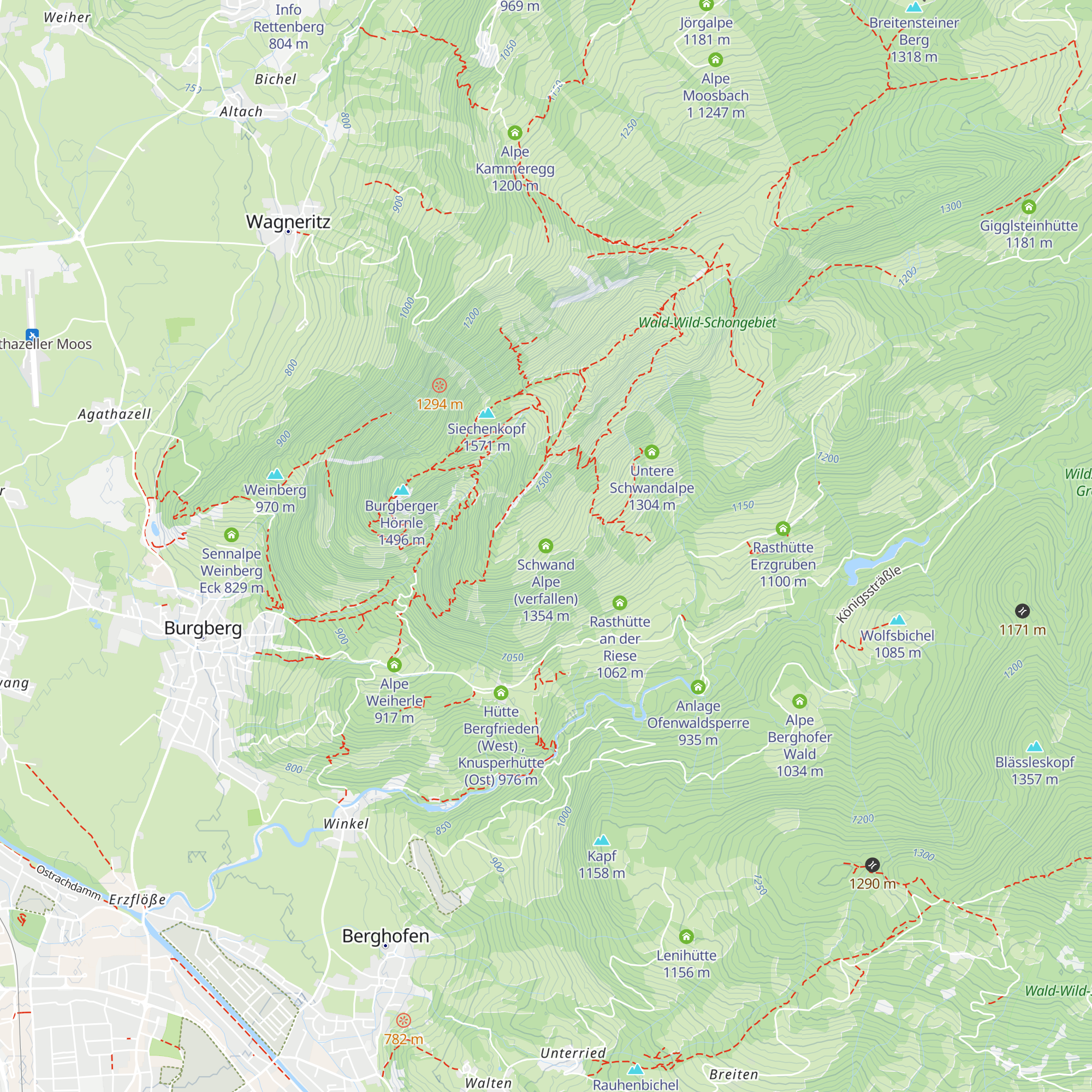Schwand Alpe (verfallen) map