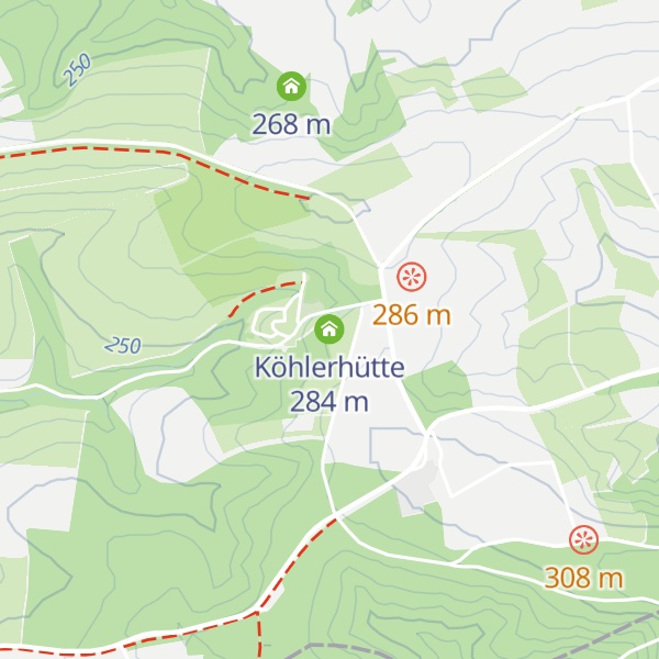 Map of Köhlerhütte