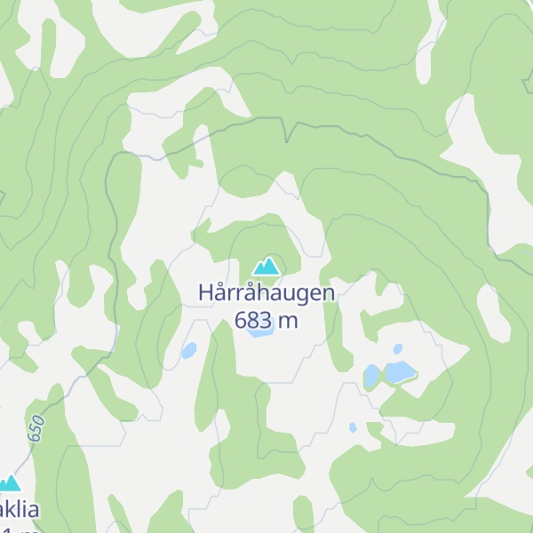 Map of Hårråhaugen