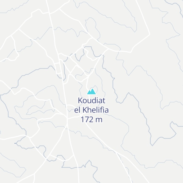 Map of Koudiat el Khelifia