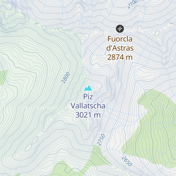 Map of Piz Vallatscha