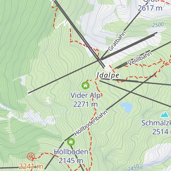 Map of Vider Alp