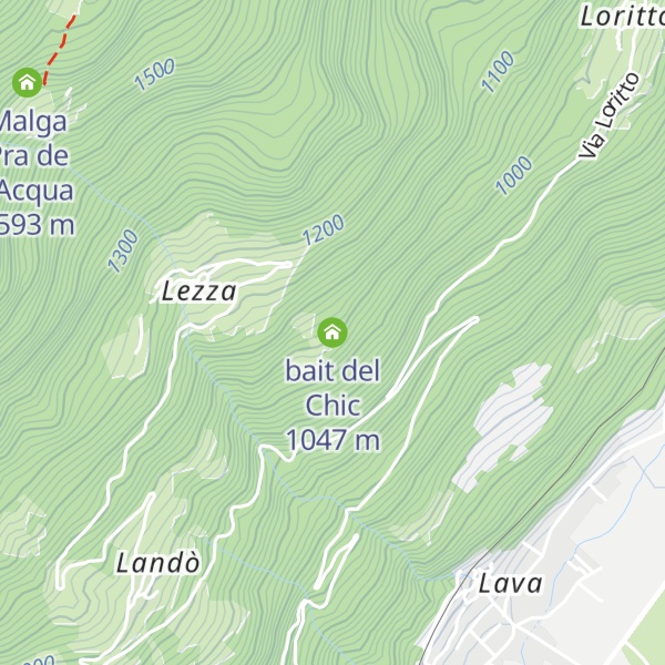 Map of bait del Chic