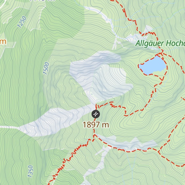 Map of Rubihorn Nebengipfel