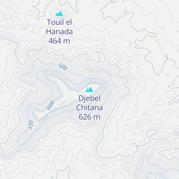 Map of Djebel Chitana