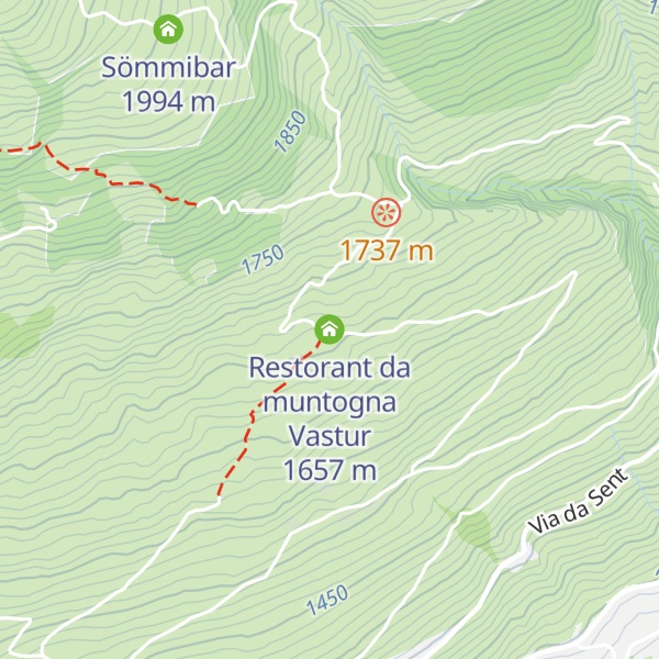 Map of Restorant da muntogna Vastur