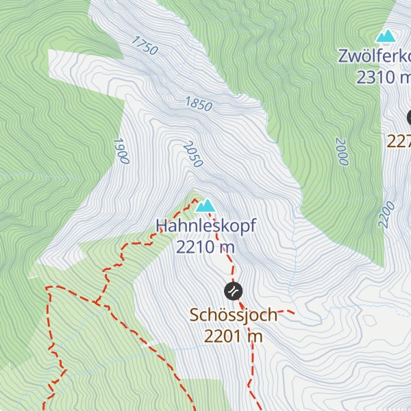 Map of Hahnleskopf