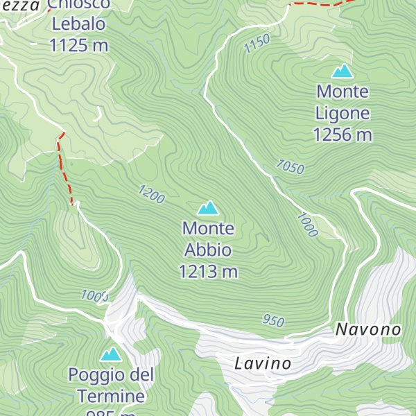 Map of Monte Abbio