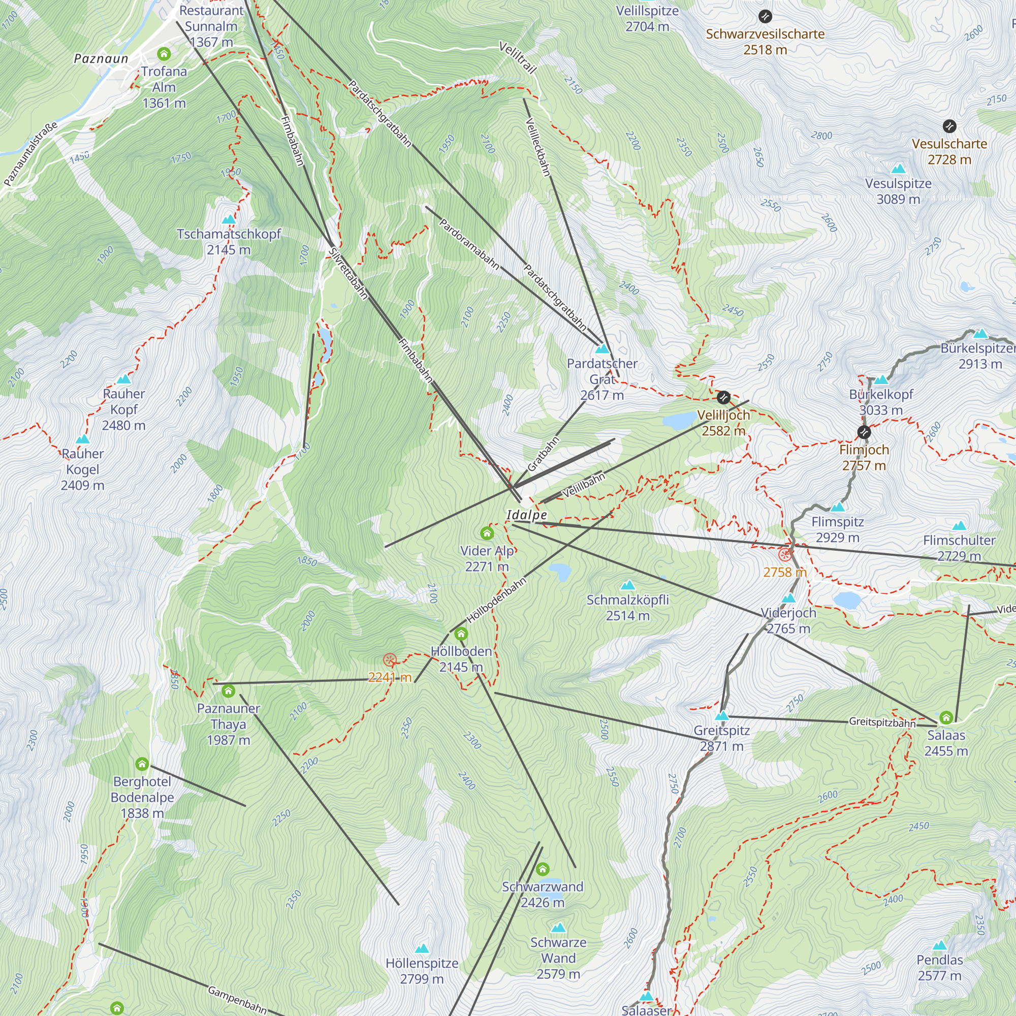 Alpenhaus map
