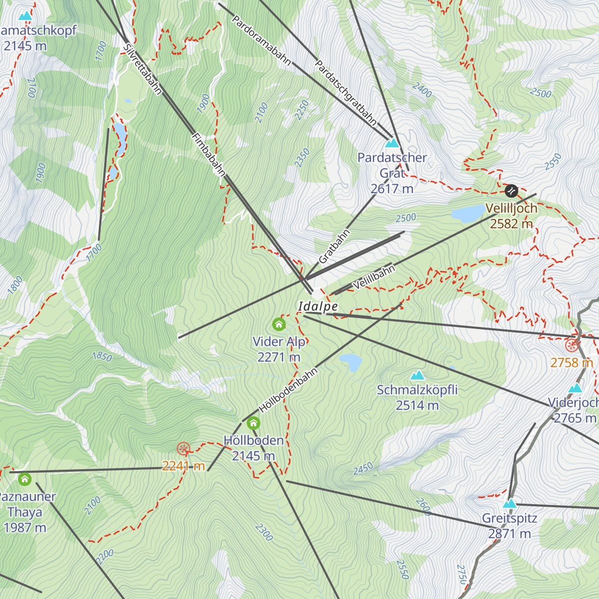 Alpenhaus map