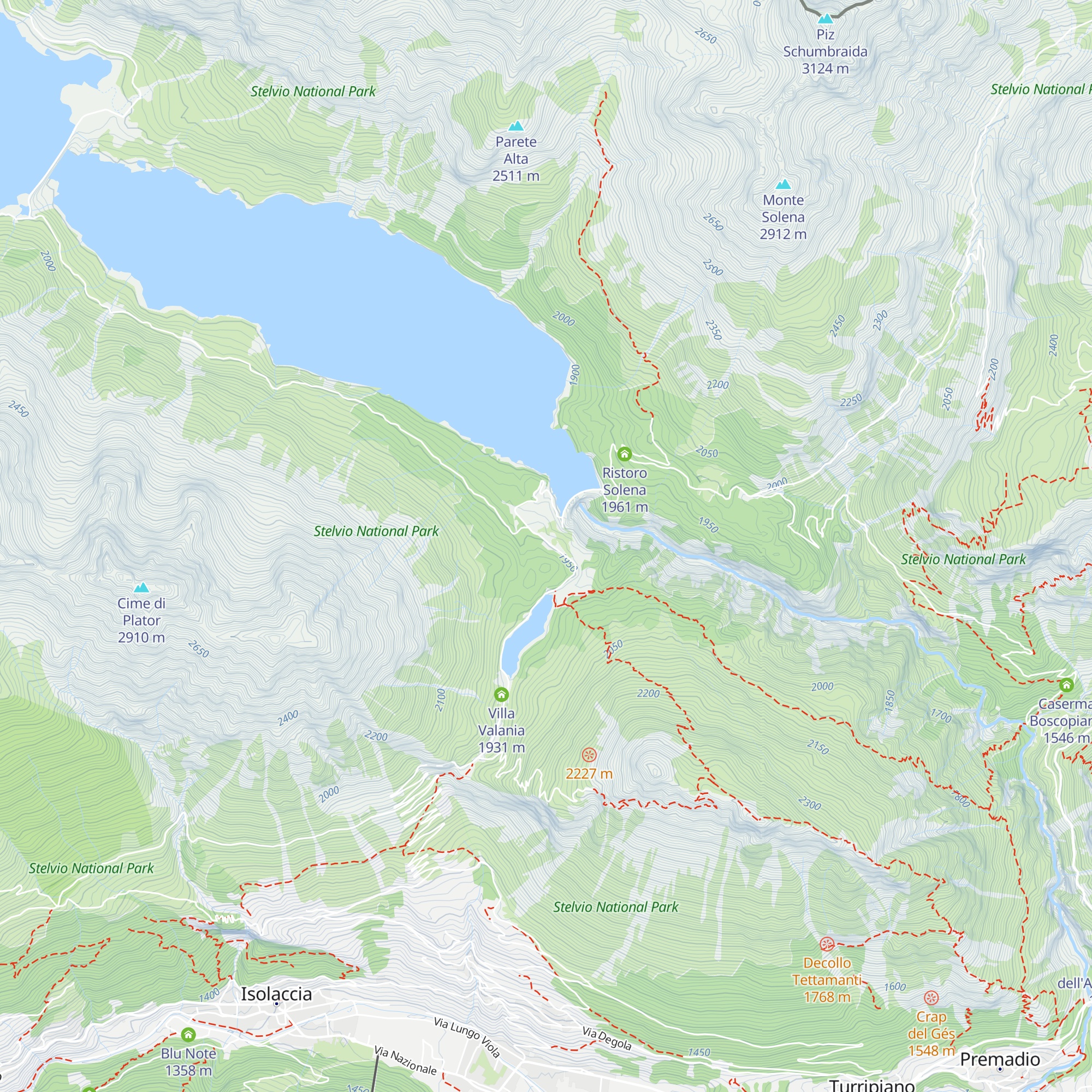 Monte delle Scale map