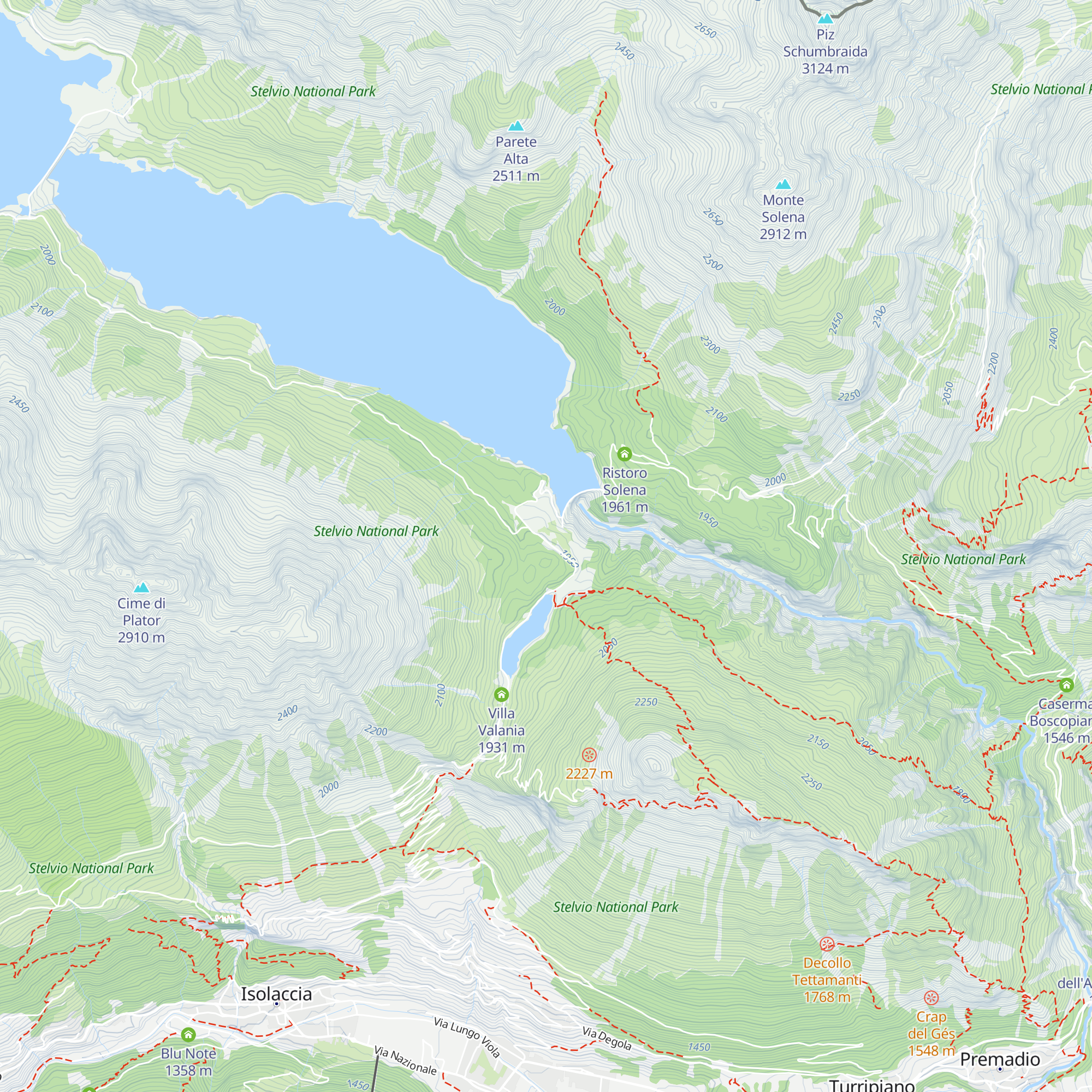 Monte delle Scale map
