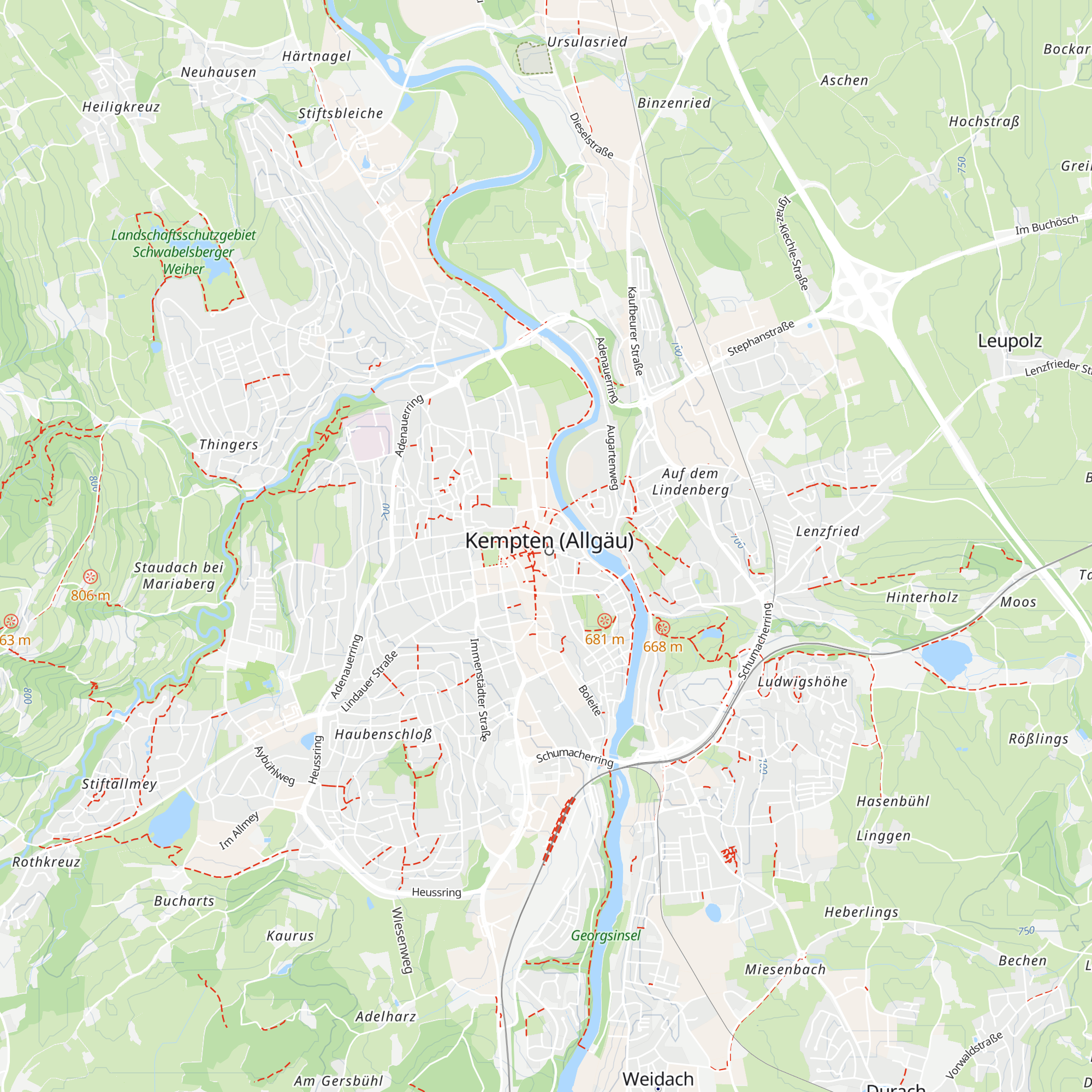 Tourist Information Kempten map