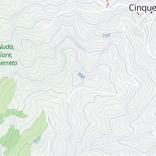 Map of Monte Ca di Velaneto