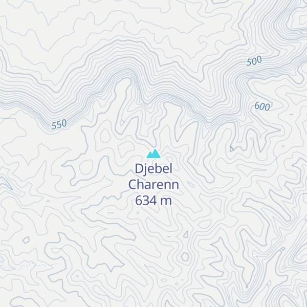 Map of Djebel Charenn