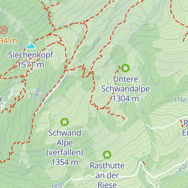 Map of Alpe Obere Schwande