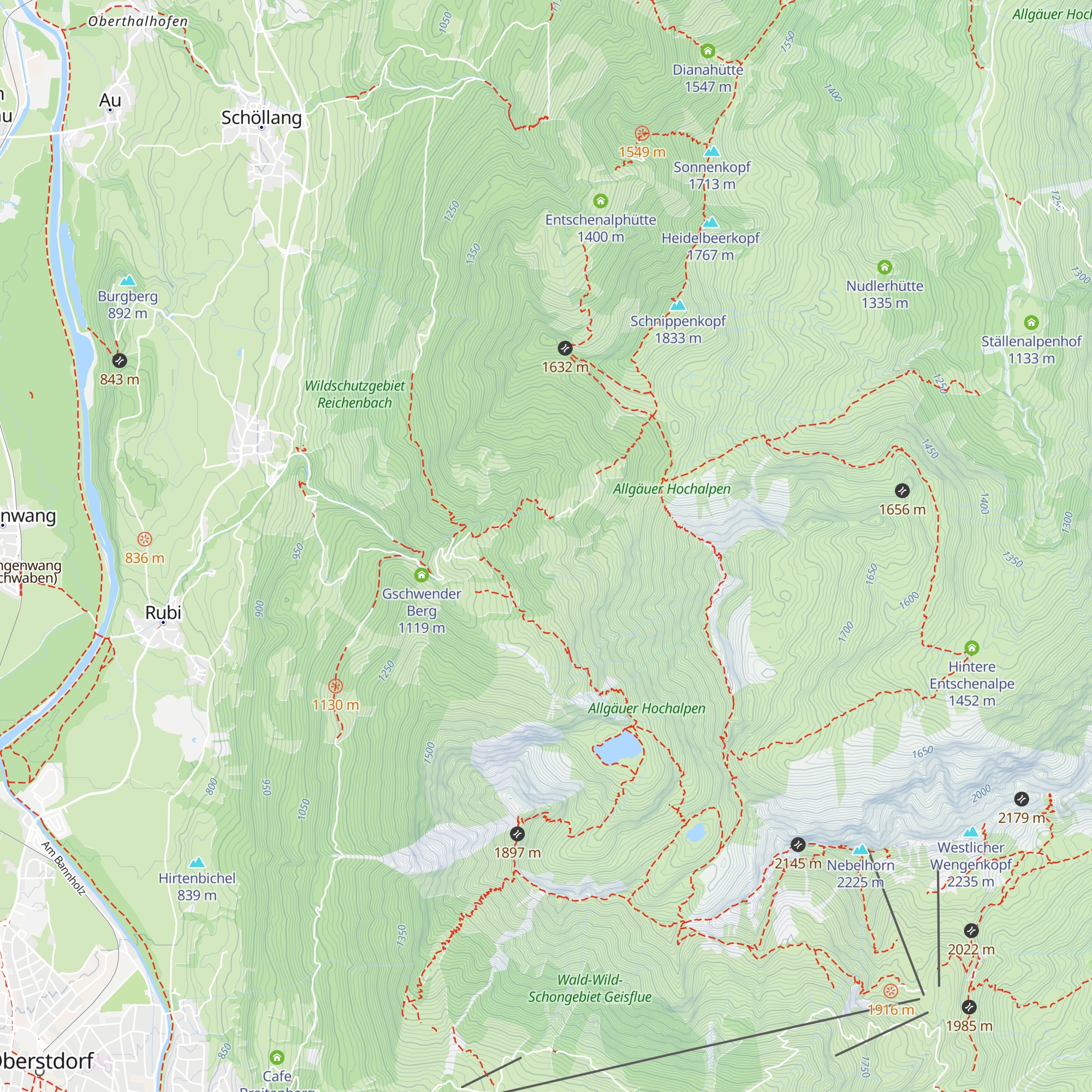 Obere Richteralpe map