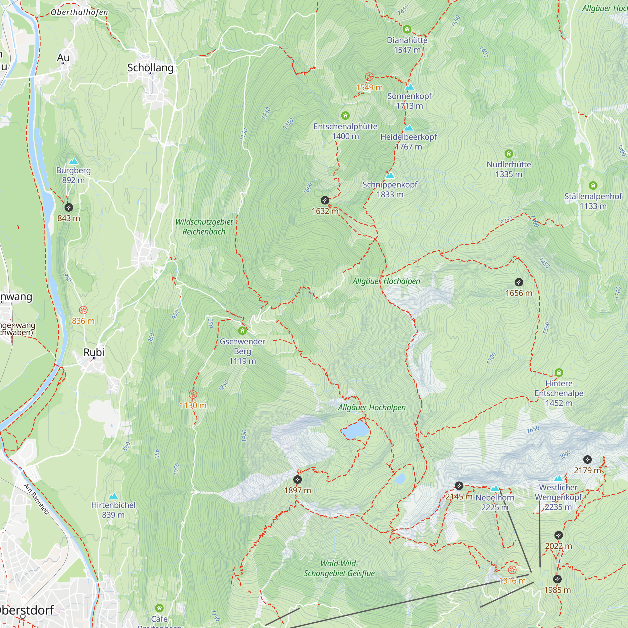 Obere Richteralpe map