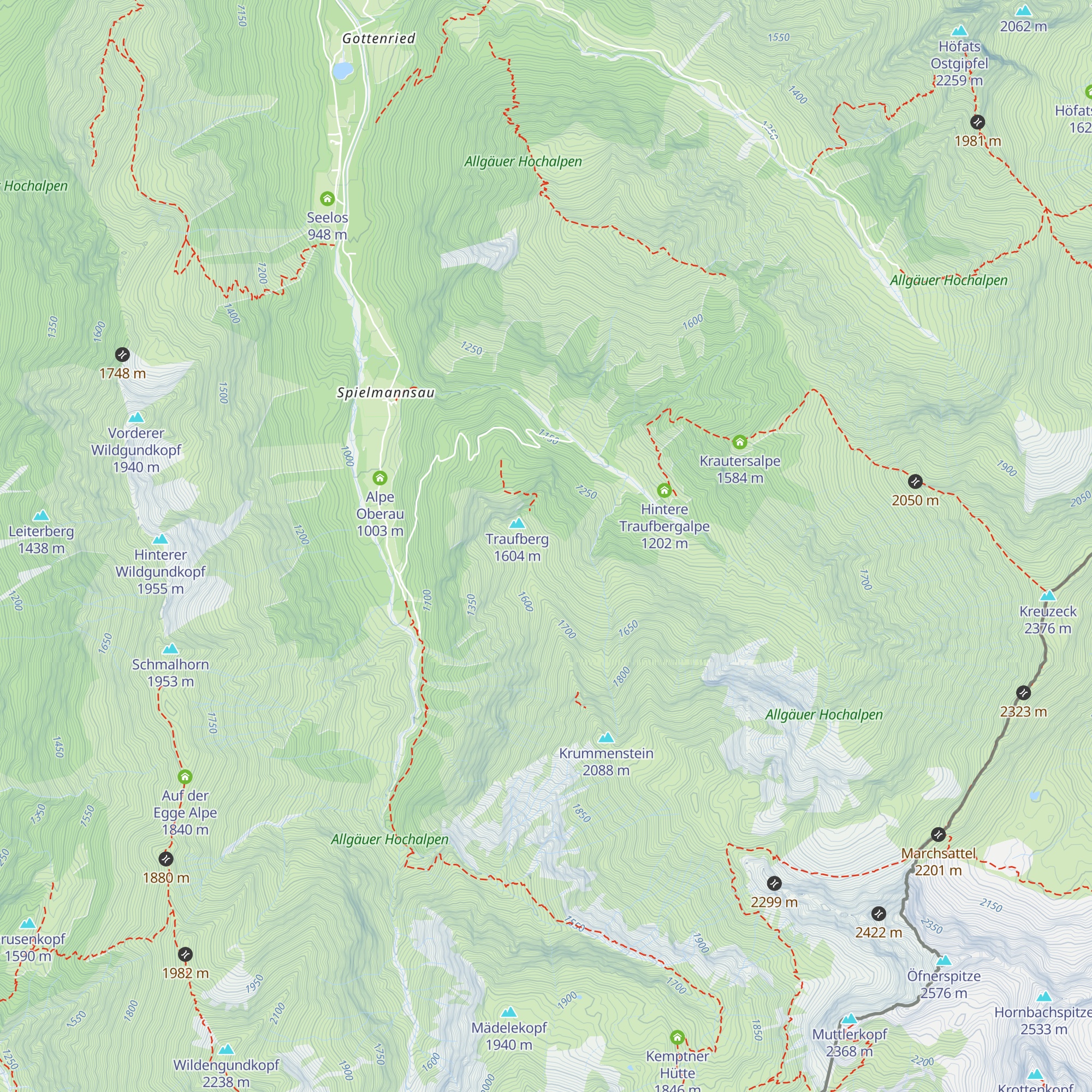 Hierenalpe map