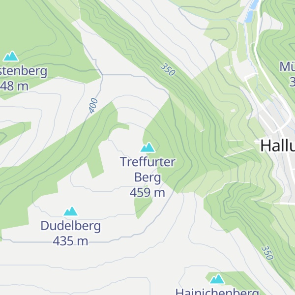 Map of Treffurter Berg