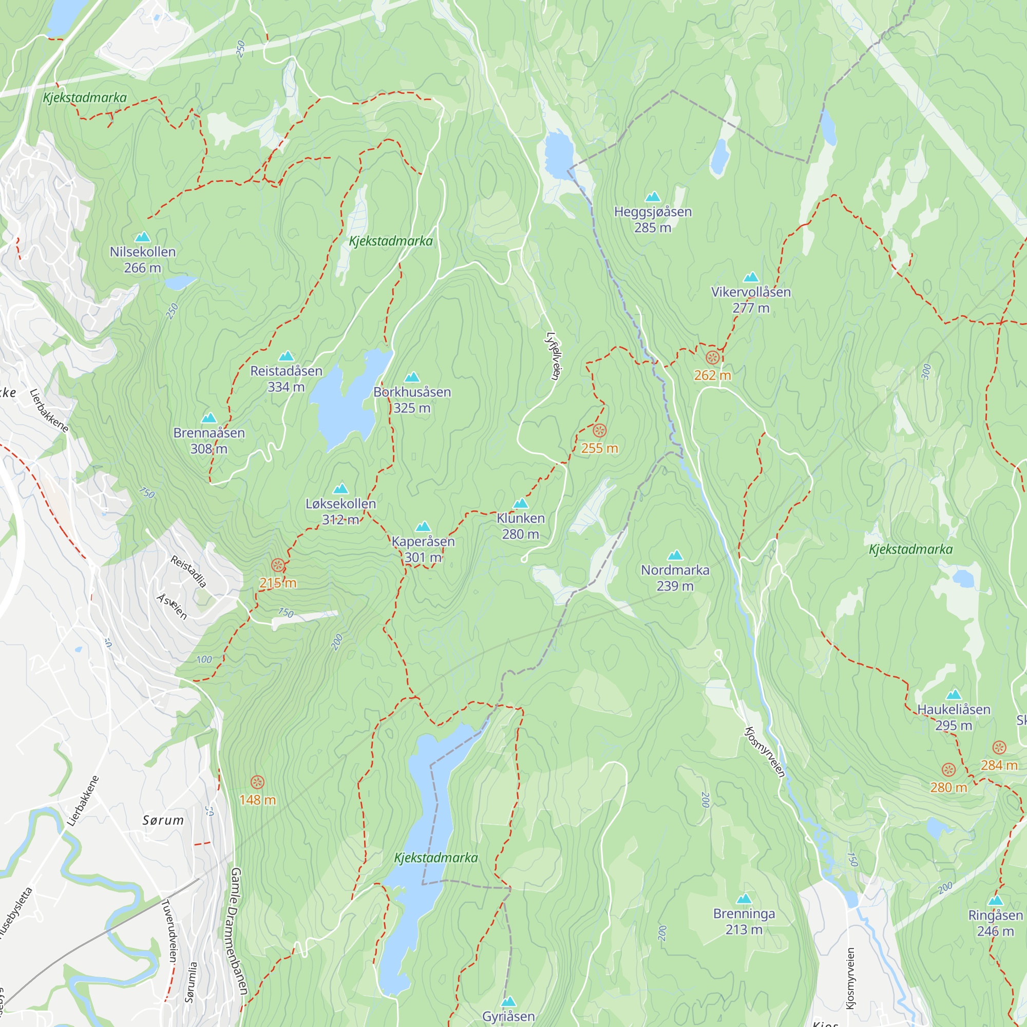 Klunken, 1. Gullaug speidergruppe map