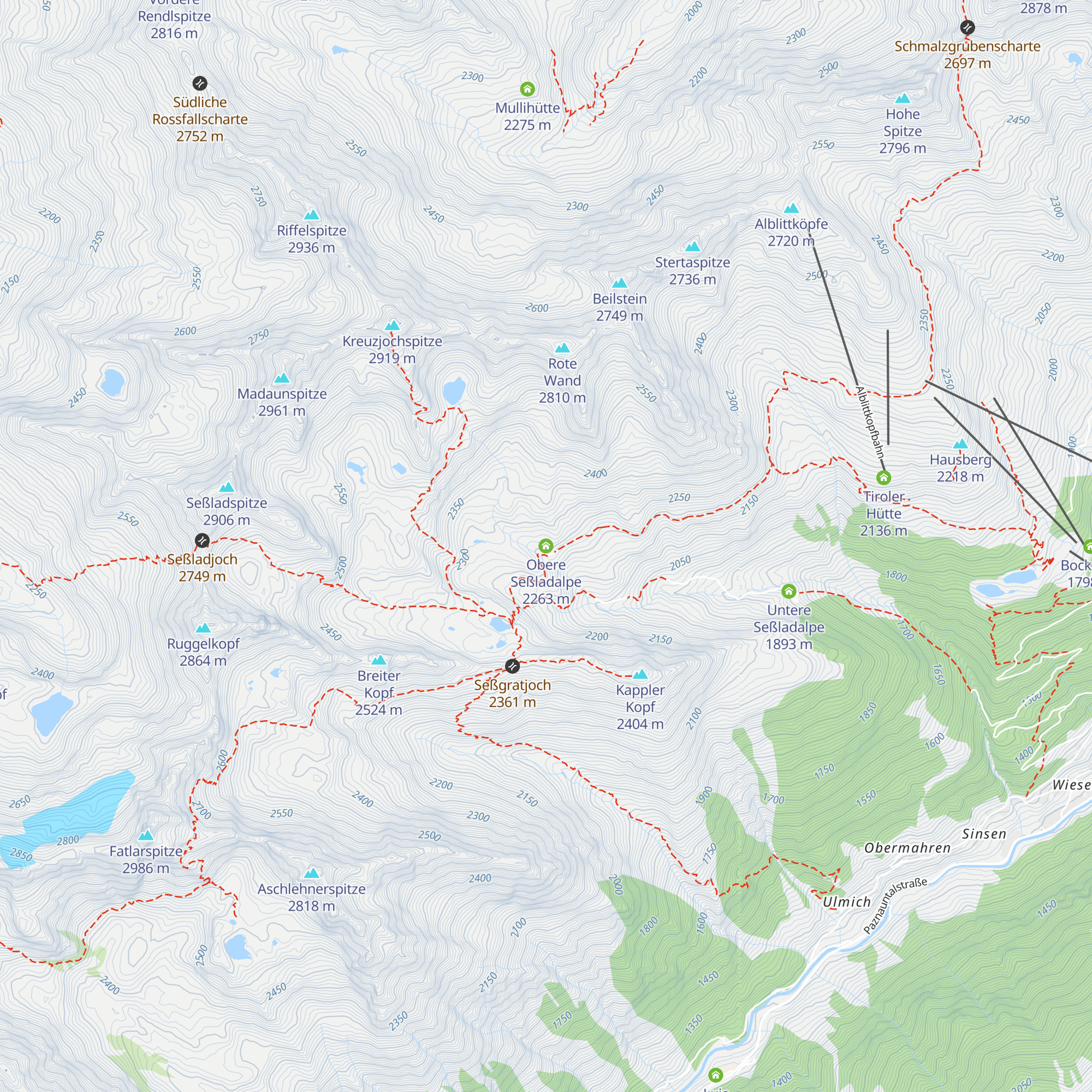 Obere Seßladalpe map