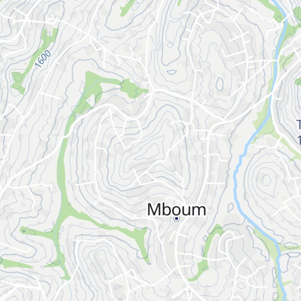 Map of Kouong M'boum
