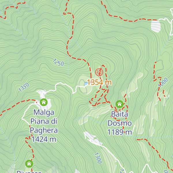 Map of Malga Tambione
