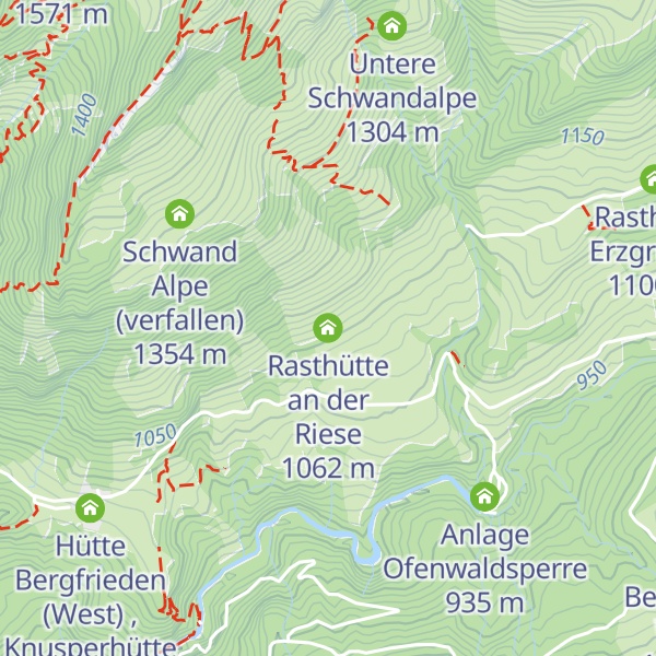 Map of Rasthütte an der Riese
