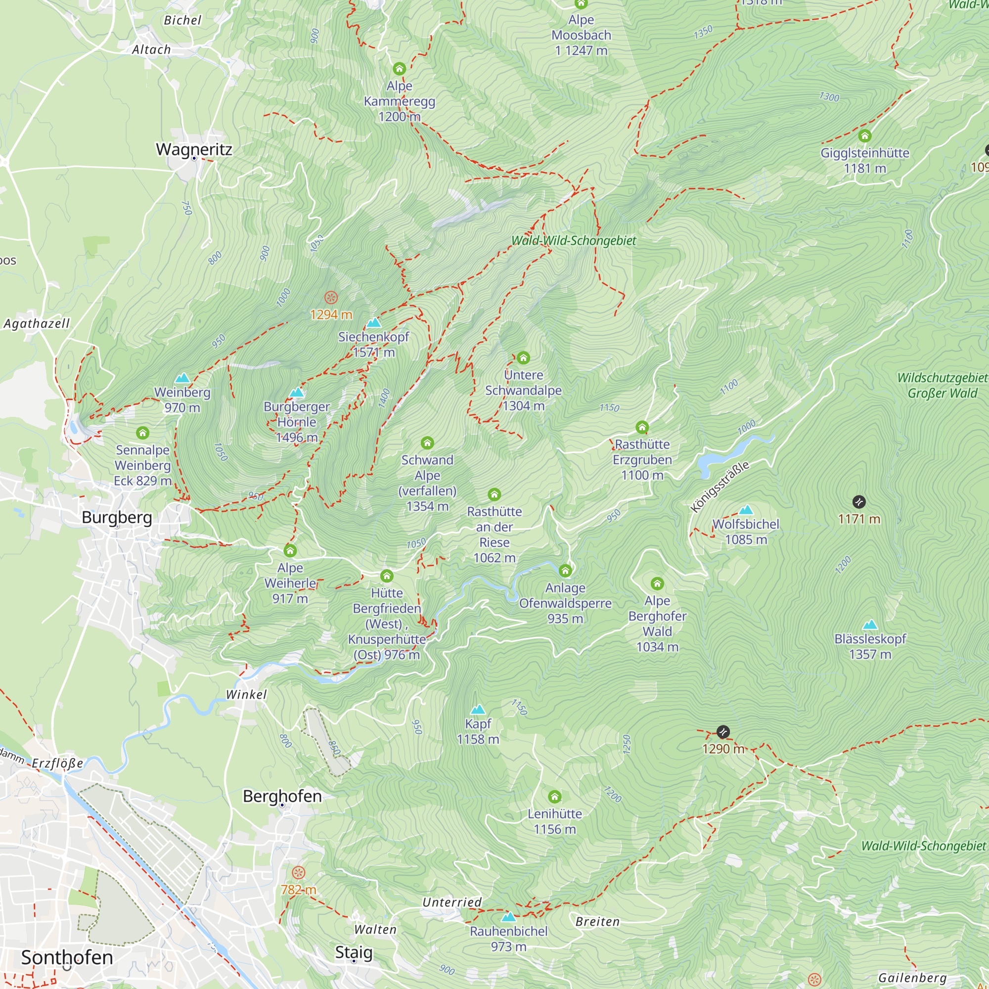 Rasthütte an der Riese map