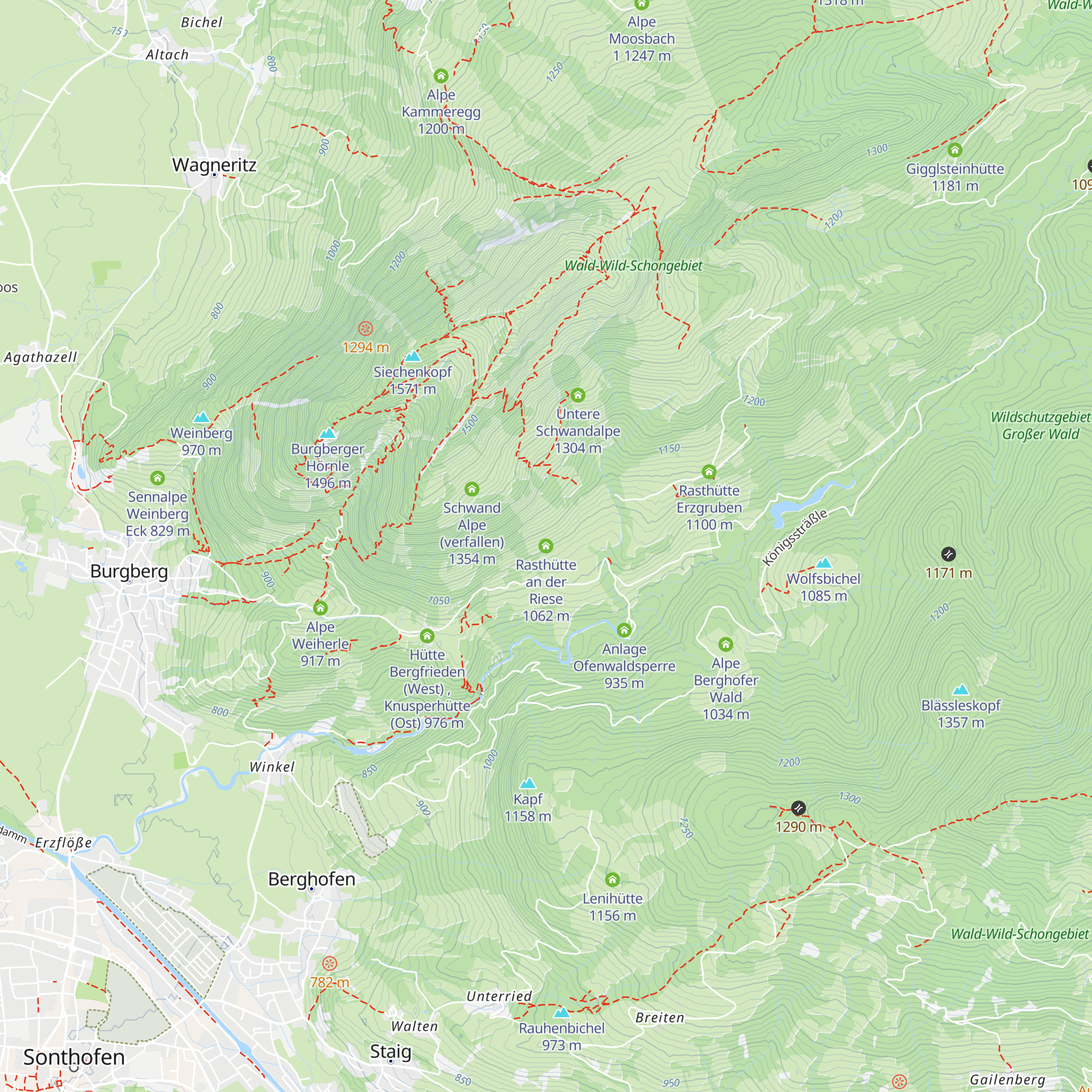 Rasthütte an der Riese map