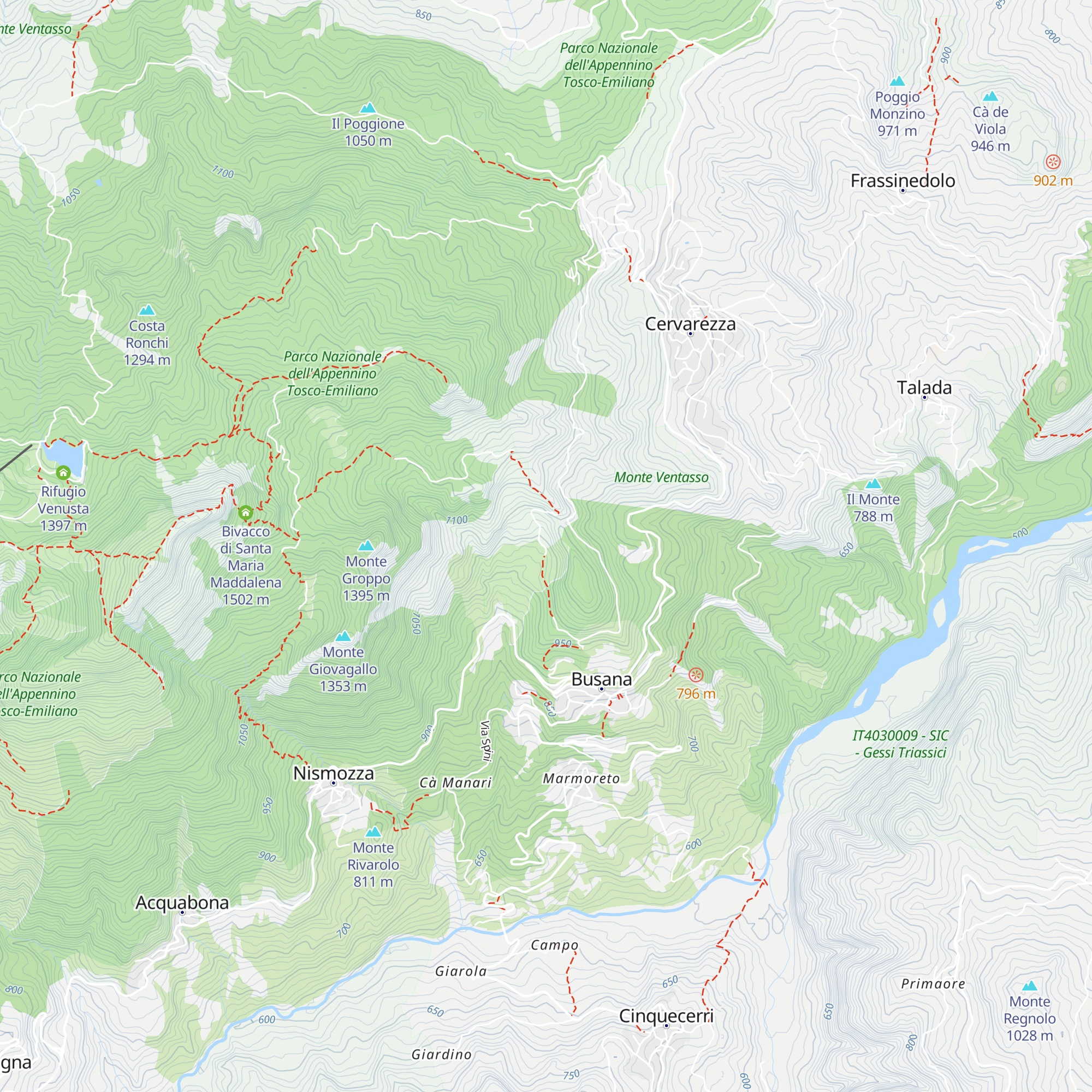 Capanna map