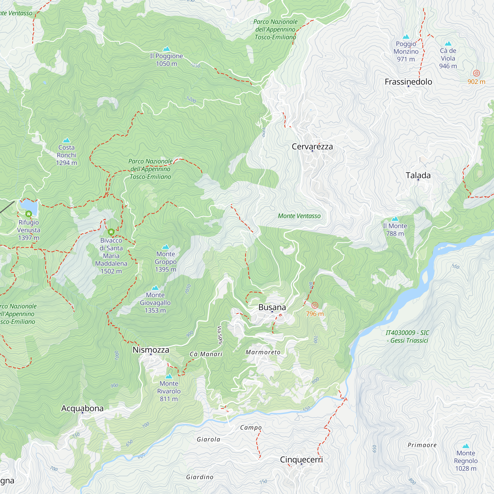 Capanna map