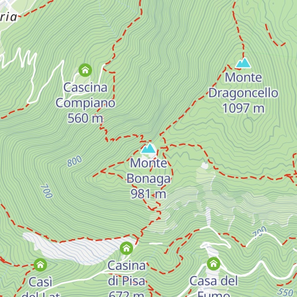 Map of Monte Bonaga