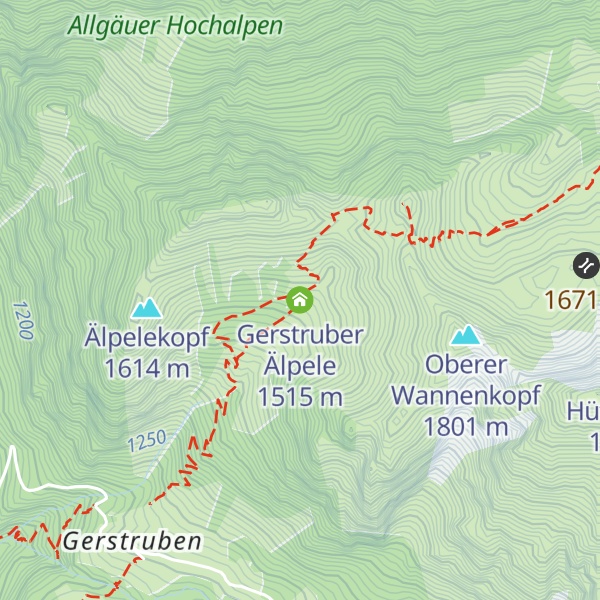 Map of Gerstruber Älpele