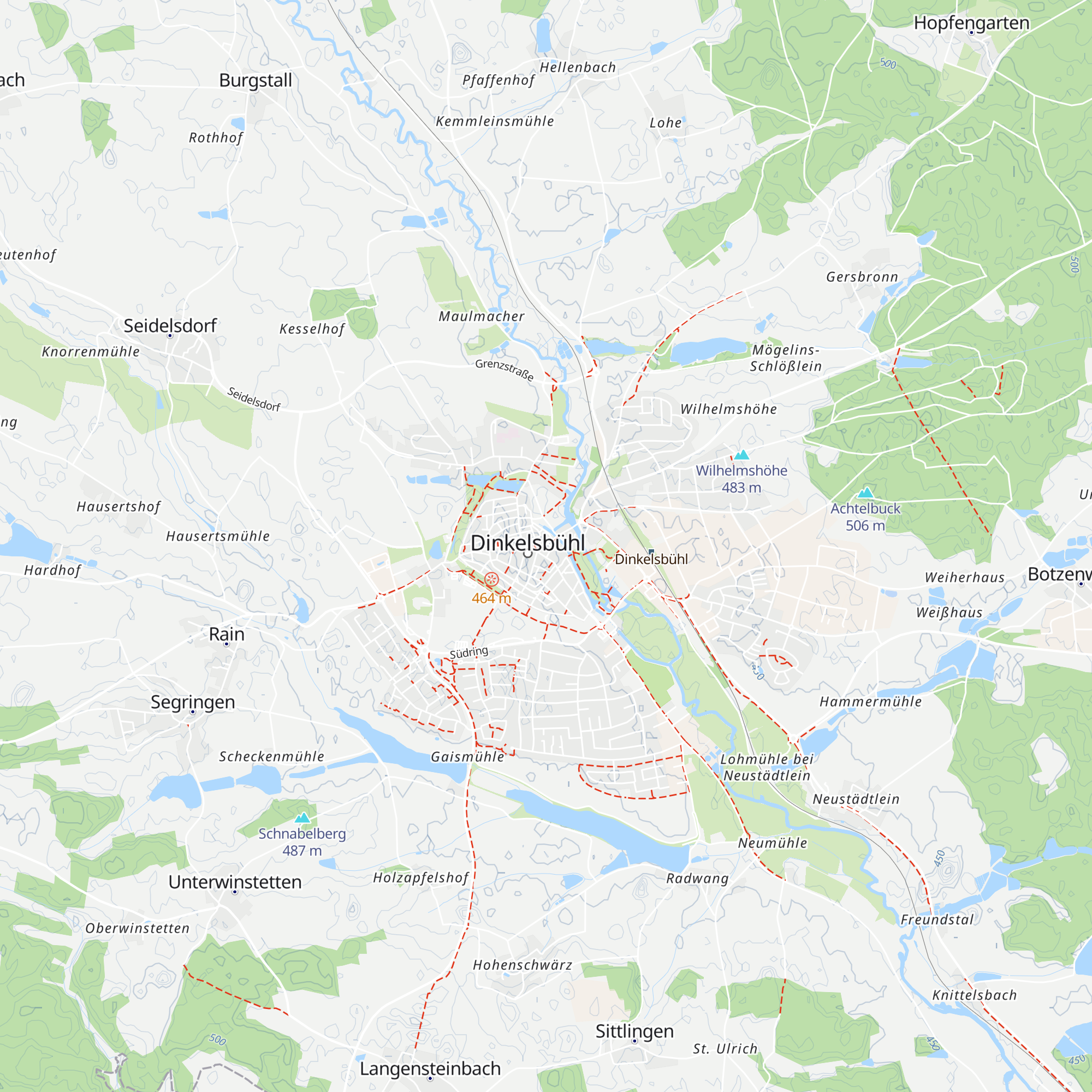 Touristik Service Dinkelsbühl map