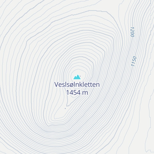 Map of Veslsølnkletten
