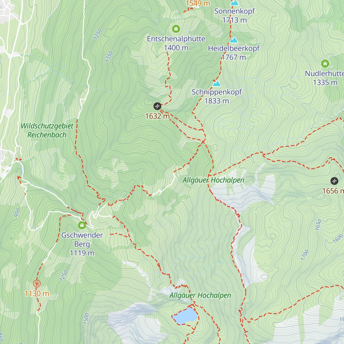 Rubi-Hütte map