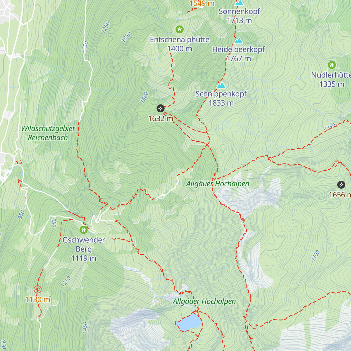 Rubi-Hütte map
