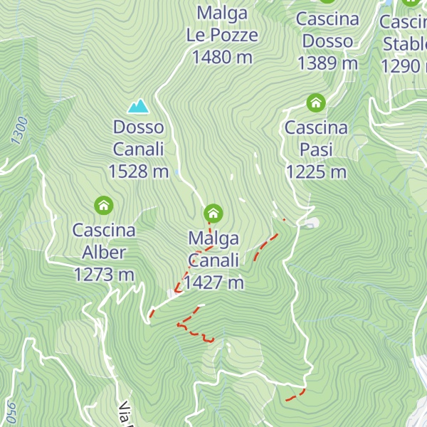 Map of Malga Canali