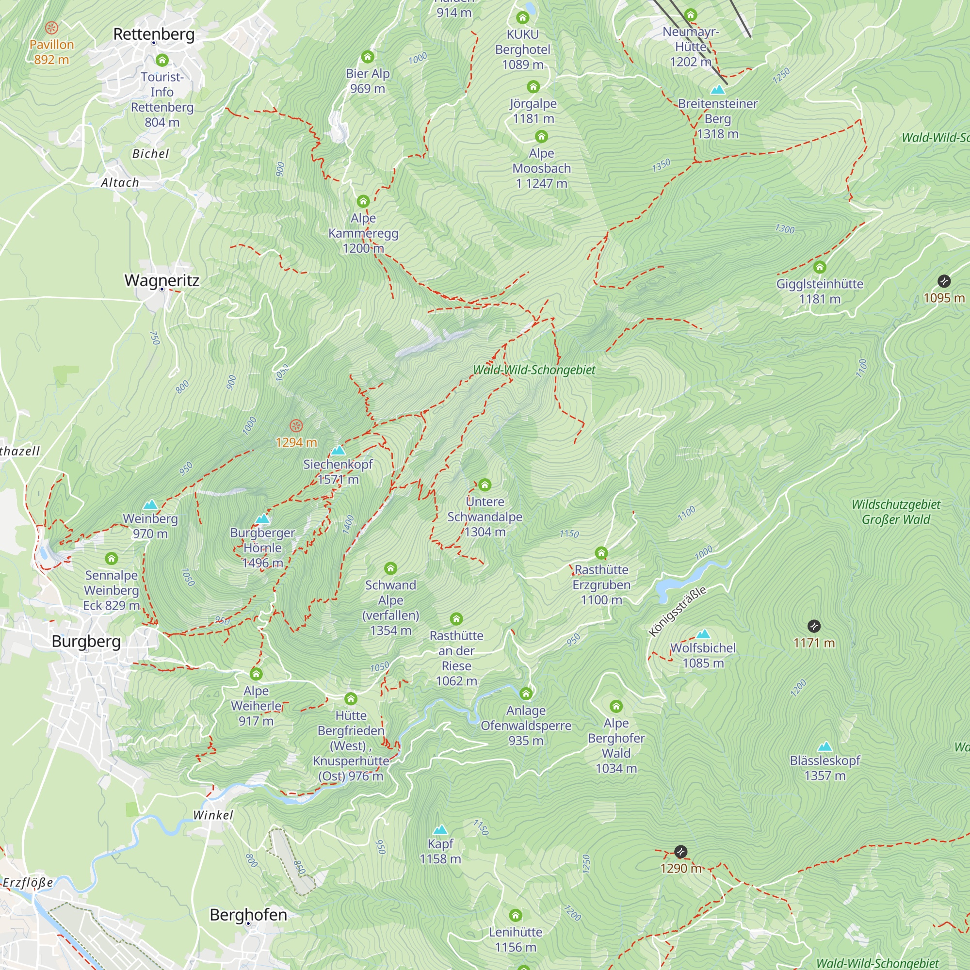 Untere Schwandalpe map