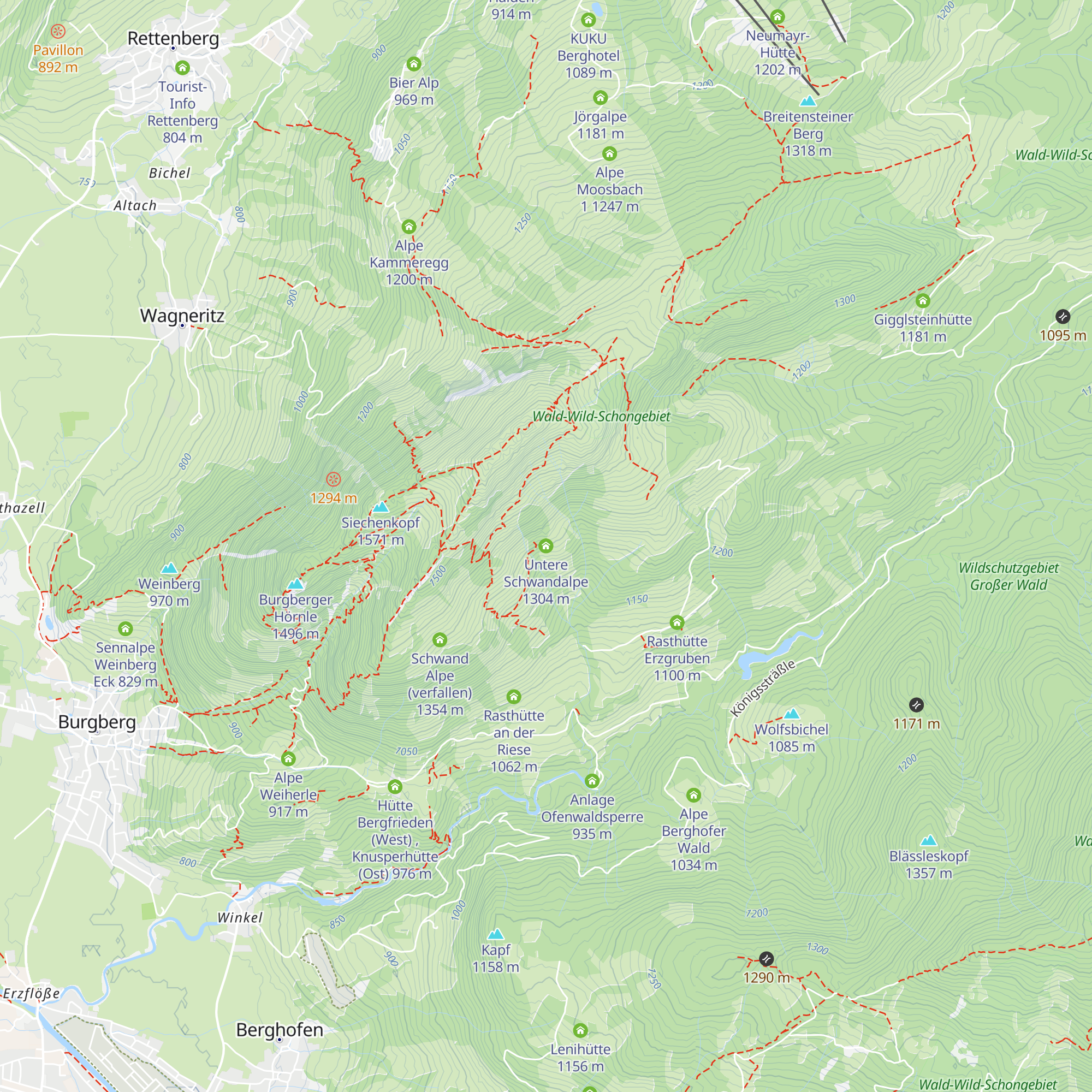 Untere Schwandalpe map