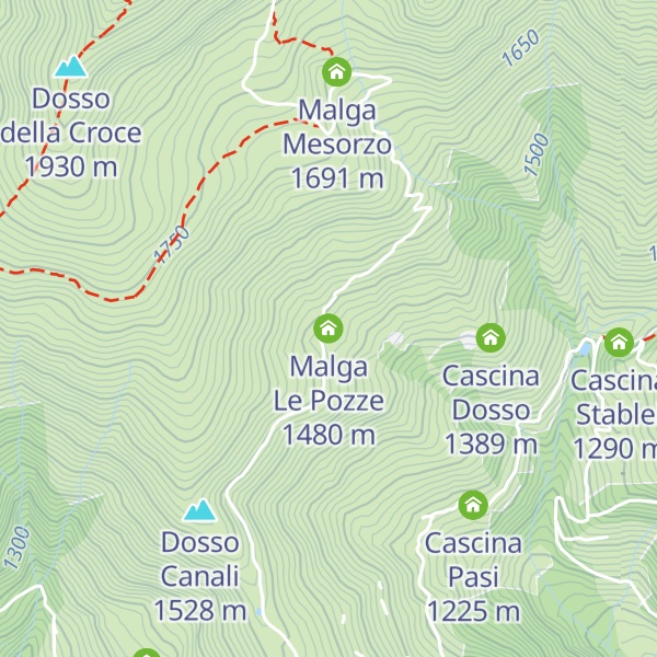 Map of Malga Le Pozze